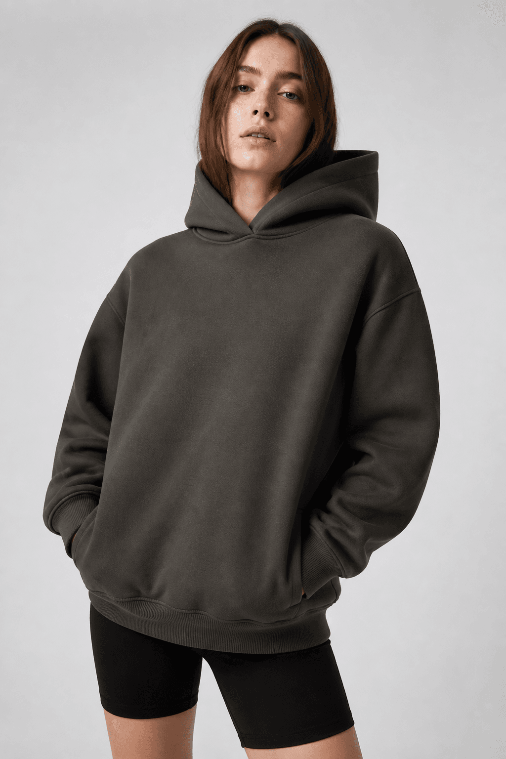 Premium Heavy Boxy Hoodie - Volcanic Ash