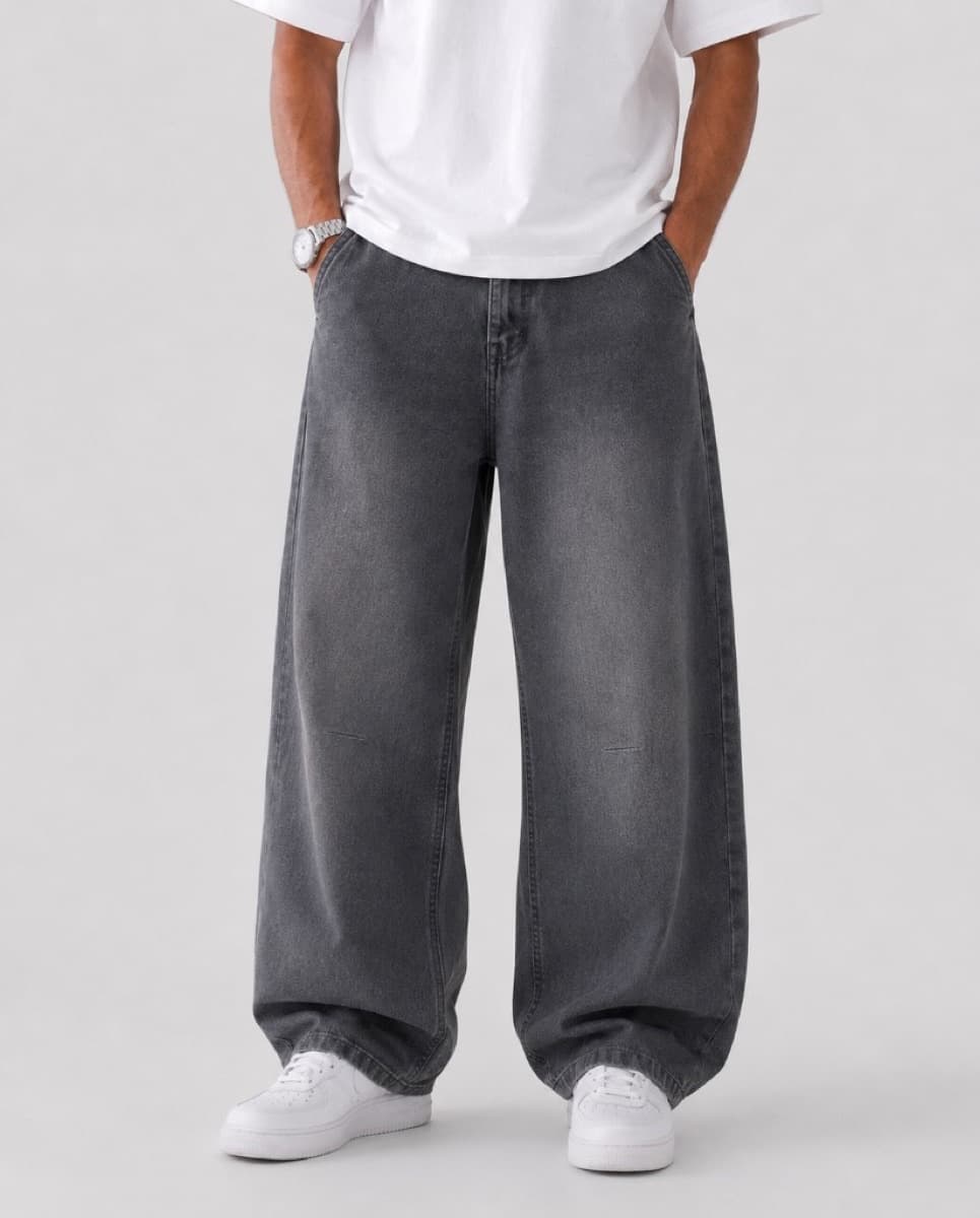 Baggy Washed Denim Jeans