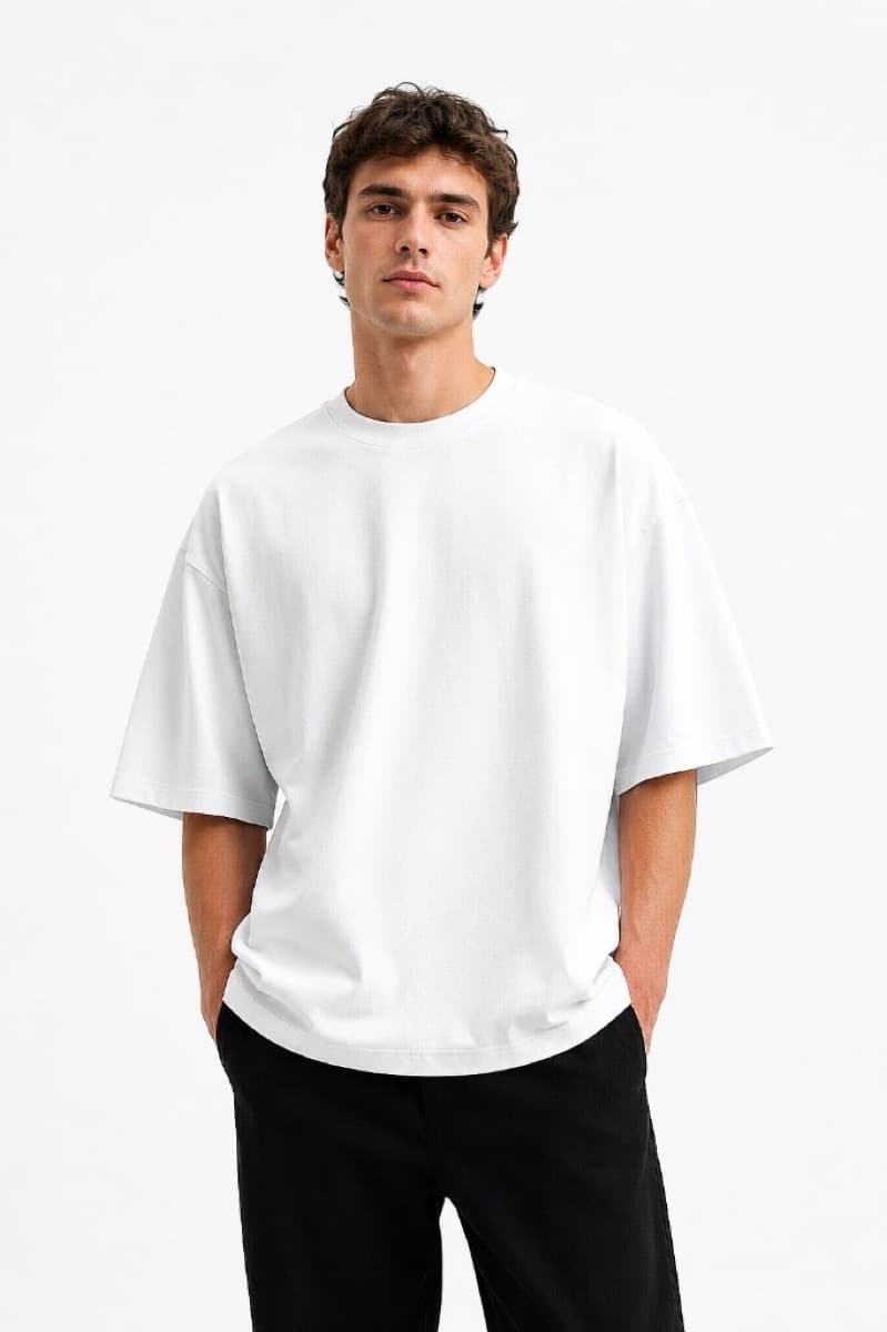 Heavy Oversized T-Shirt - Optic White