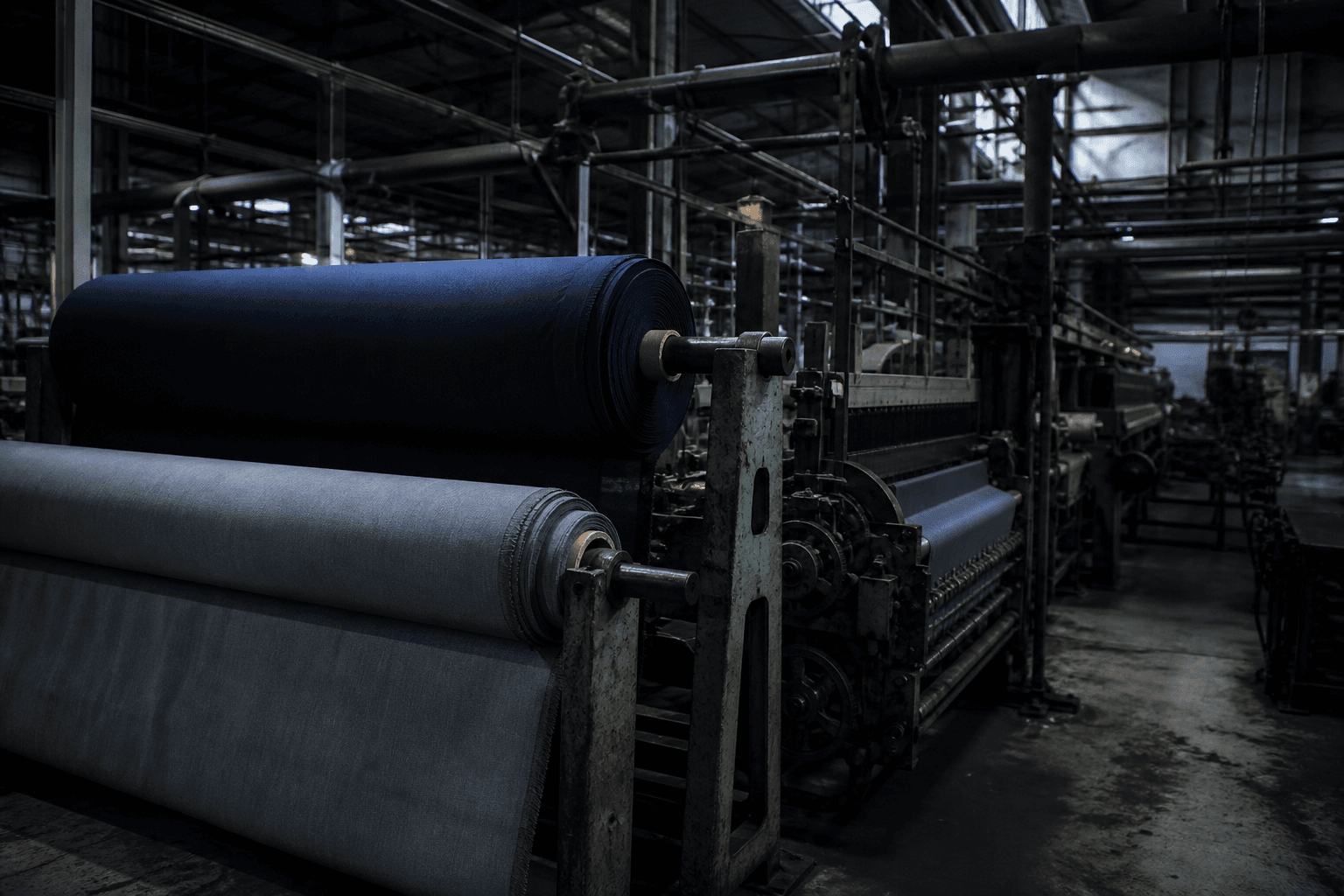 Garment manufacturing factory floor