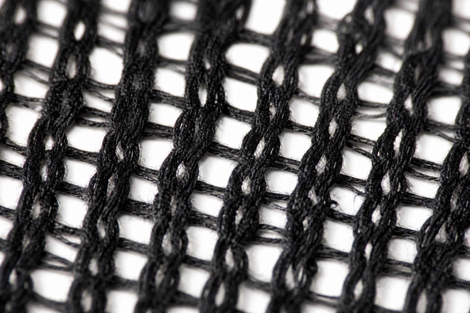 Standard lightweight blank fabric stitch close-up